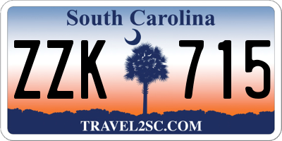 SC license plate ZZK715