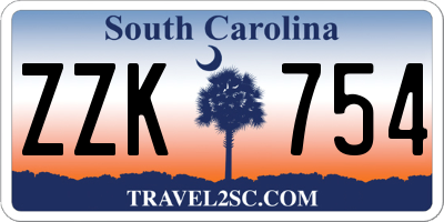 SC license plate ZZK754