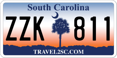 SC license plate ZZK811