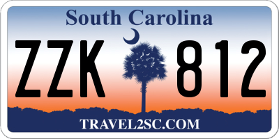 SC license plate ZZK812