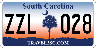 SC license plate ZZL028