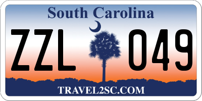 SC license plate ZZL049