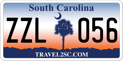 SC license plate ZZL056
