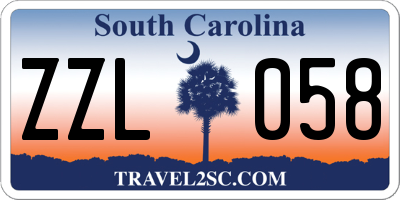 SC license plate ZZL058