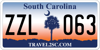 SC license plate ZZL063