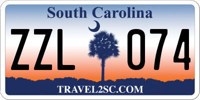 SC license plate ZZL074