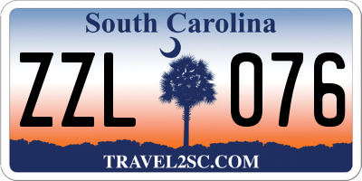 SC license plate ZZL076