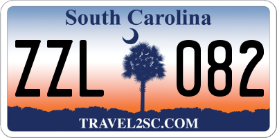 SC license plate ZZL082