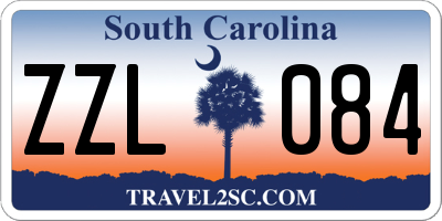 SC license plate ZZL084