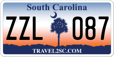 SC license plate ZZL087