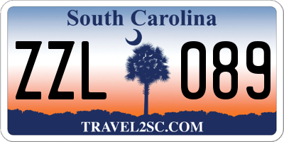 SC license plate ZZL089