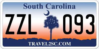 SC license plate ZZL093