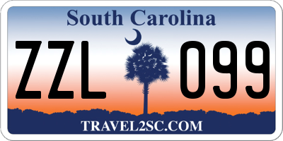 SC license plate ZZL099