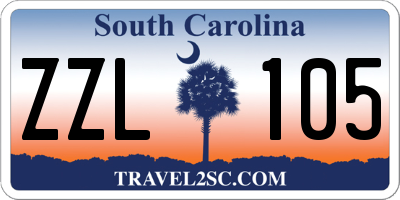 SC license plate ZZL105