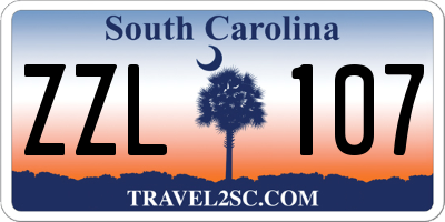 SC license plate ZZL107