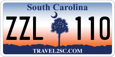 SC license plate ZZL110