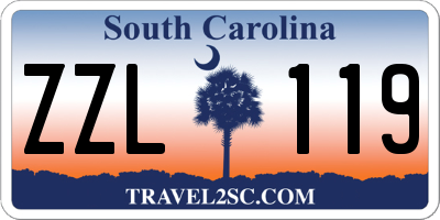 SC license plate ZZL119