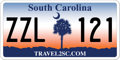 SC license plate ZZL121