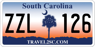 SC license plate ZZL126