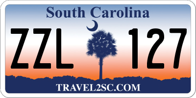 SC license plate ZZL127