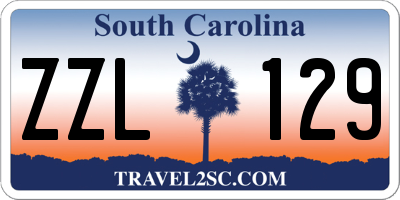 SC license plate ZZL129