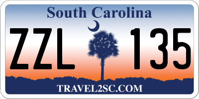 SC license plate ZZL135