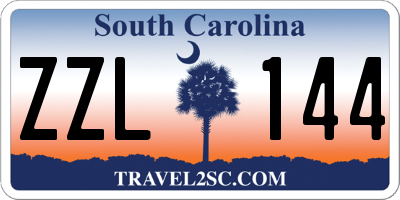 SC license plate ZZL144