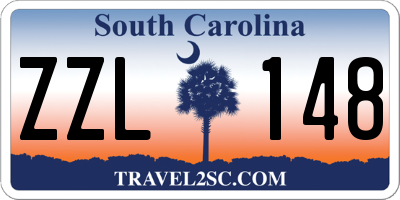 SC license plate ZZL148