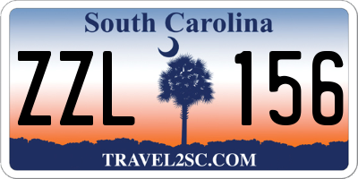 SC license plate ZZL156
