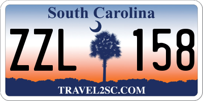 SC license plate ZZL158