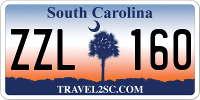 SC license plate ZZL160