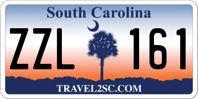 SC license plate ZZL161