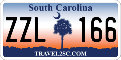 SC license plate ZZL166
