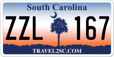 SC license plate ZZL167