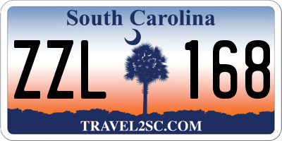 SC license plate ZZL168