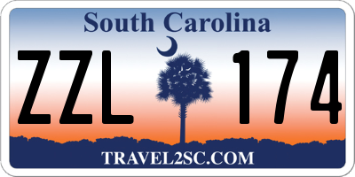 SC license plate ZZL174