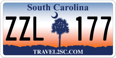 SC license plate ZZL177