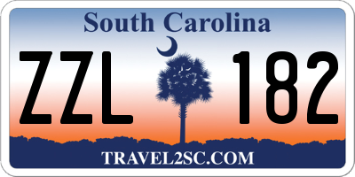 SC license plate ZZL182