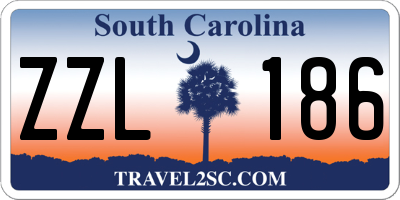 SC license plate ZZL186