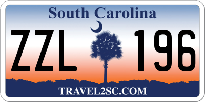 SC license plate ZZL196