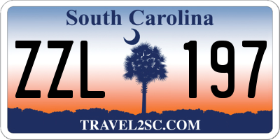 SC license plate ZZL197