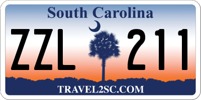 SC license plate ZZL211