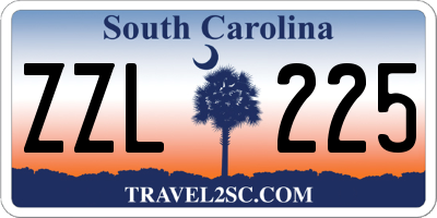 SC license plate ZZL225