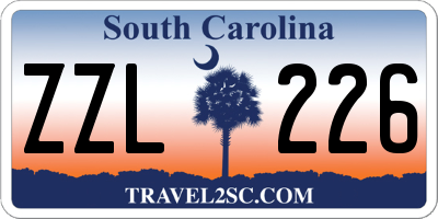 SC license plate ZZL226