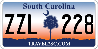 SC license plate ZZL228
