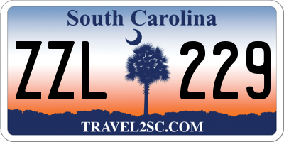 SC license plate ZZL229