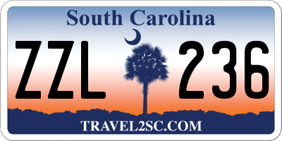 SC license plate ZZL236