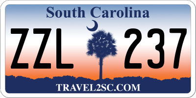 SC license plate ZZL237