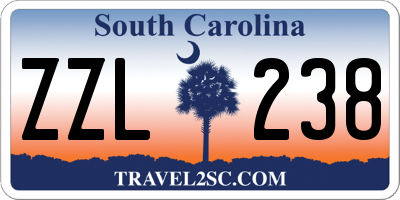 SC license plate ZZL238