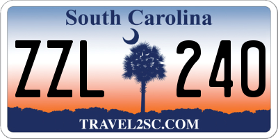 SC license plate ZZL240